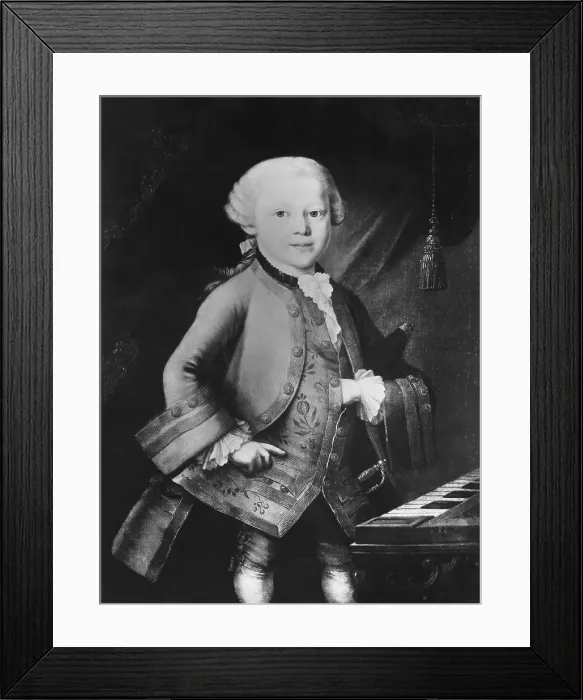 Framed Print : Young Wolfgang Amadeus Mozart, 1763 Framed Print : Young Wolfgang Amadeus Mozart, 1763