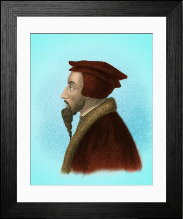 Framed Print : John Calvin, French Theologist Framed Print : John Calvin, French Theologist