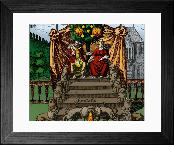 Framed Print : Alchemy Illustration Framed Print : Alchemy Illustration