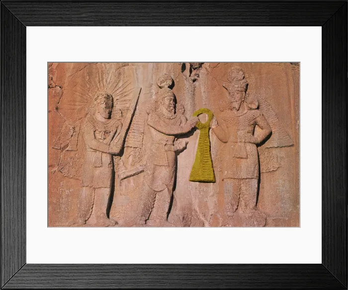Framed Print : Ohrmazd, King Ardeshir II and Mithras Framed Print : Ohrmazd, King Ardeshir II and Mithras