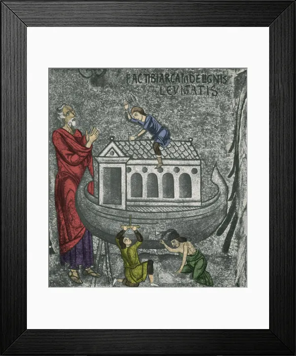 Framed Print : Noah Building The Ark