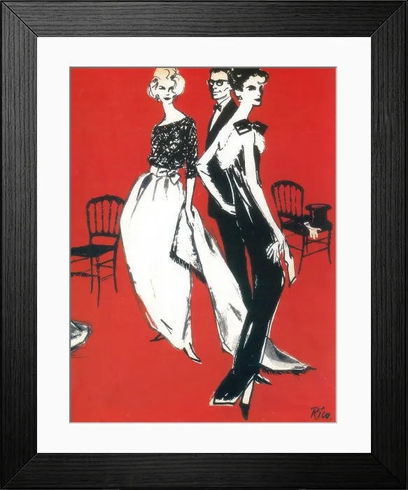 Framed Print : German Fashion, 1960