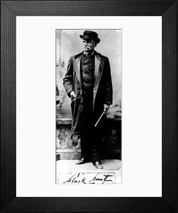 Framed Print : Black Bart, American Wild West Outlaw Framed Print : Black Bart, American Wild West Outlaw