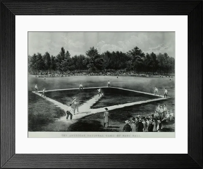 Framed Print : Baseball in 1846 Framed Print : Baseball in 1846