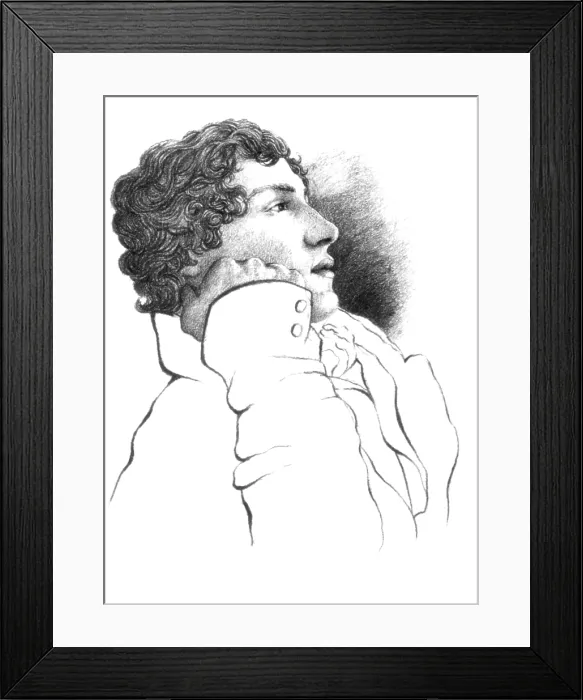 Framed Print : John Keats, English Romantic Poet