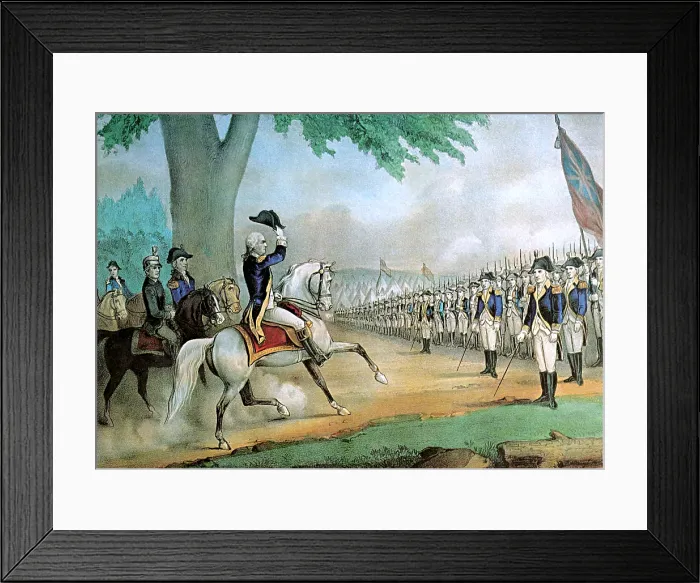 Framed Print : George Washington Taking Command of Army, 1775 Framed Print : George Washington Taking Command of Army, 1775