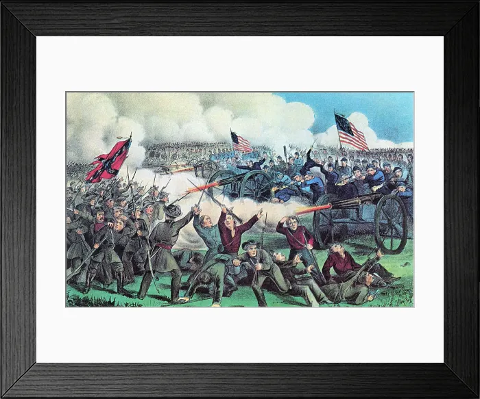 Framed Print : American Civil War, Battle of Gettysburg, 1863 Framed Print : American Civil War, Battle of Gettysburg, 1863