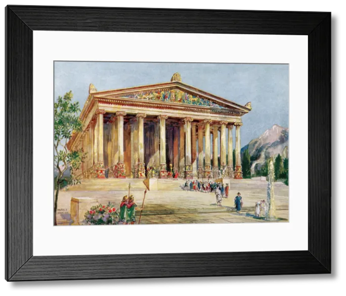 Framed Print : Wonders of the Ancient World, Temple of Artemis