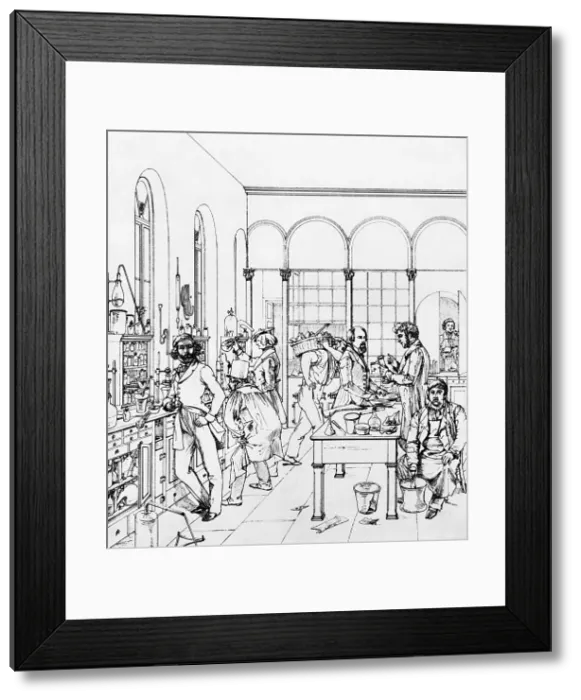 Framed Print : Justus von Liebig, Laboratory, Giessen Framed Print : Justus von Liebig, Laboratory, Giessen