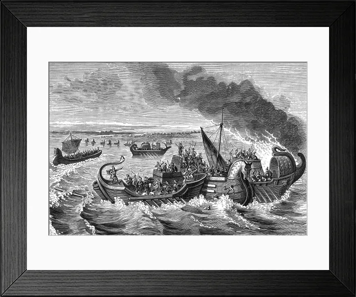 Framed Print : Battle of Morbihan, 56 BC