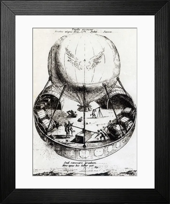 Framed Print : 'Voyage to Other Spheres', 1783 Framed Print : 'Voyage to Other Spheres', 1783