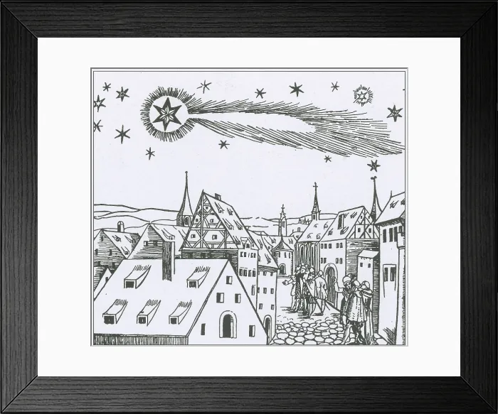 Framed Print : The Great Comet of 1556