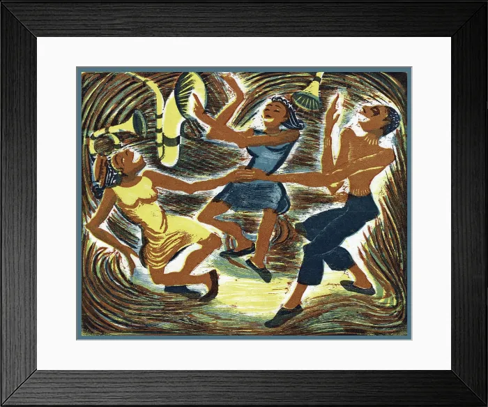 Framed Print : WPA Art, Dancing Framed Print : WPA Art, Dancing