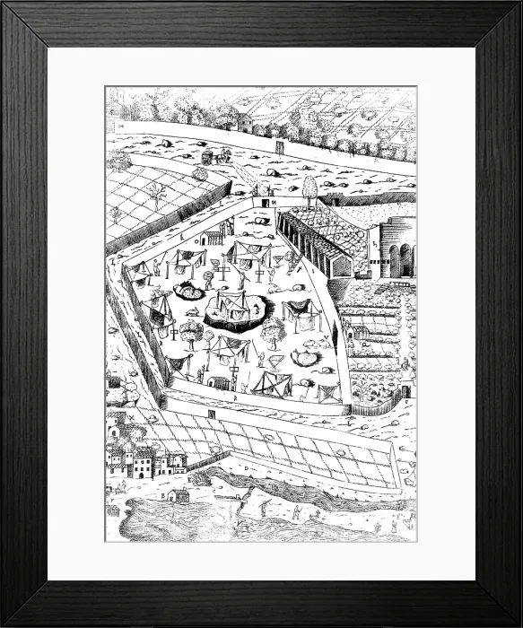 Framed Print : Disinfection Grounds, Palermo, Sicily
