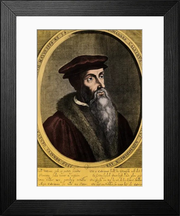 Framed Print : John Calvin, French Theologist Framed Print : John Calvin, French Theologist