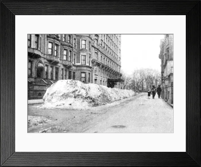 Framed Print : NYC, Snow Removal, 1915