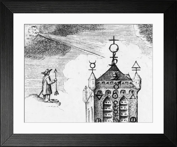 Framed Print : Alchemy Illustration Framed Print : Alchemy Illustration
