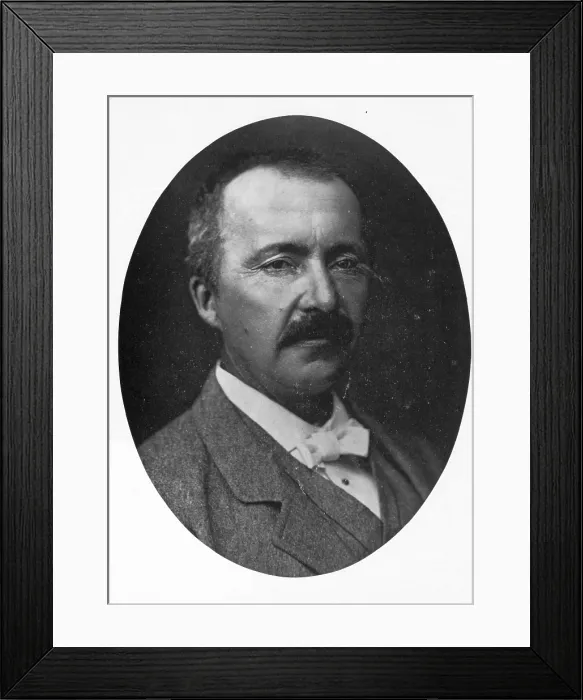 Framed Print : Heinrich Schliemann, German Archeologist Framed Print : Heinrich Schliemann, German Archeologist