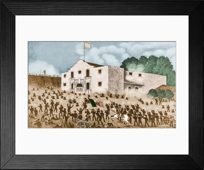 Framed Print : Battle of the Alamo, 1836 Framed Print : Battle of the Alamo, 1836