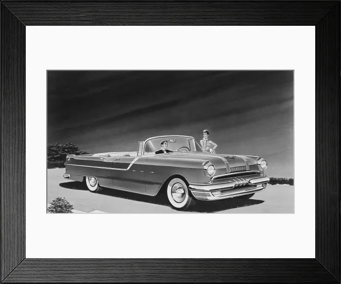 Framed Print : 1955 Pontiac Star Chief Convertible Framed Print : 1955 Pontiac Star Chief Convertible