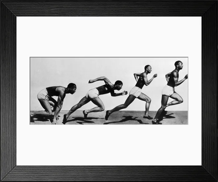 Framed Print : Jesse Owens, American Athlete Framed Print : Jesse Owens, American Athlete