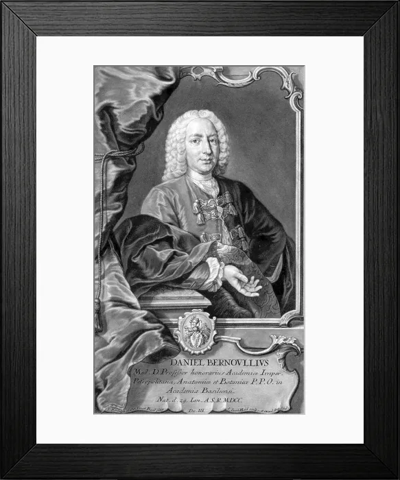 Framed Print : Daniel Bernoulli, Swiss Mathematician Framed Print : Daniel Bernoulli, Swiss Mathematician