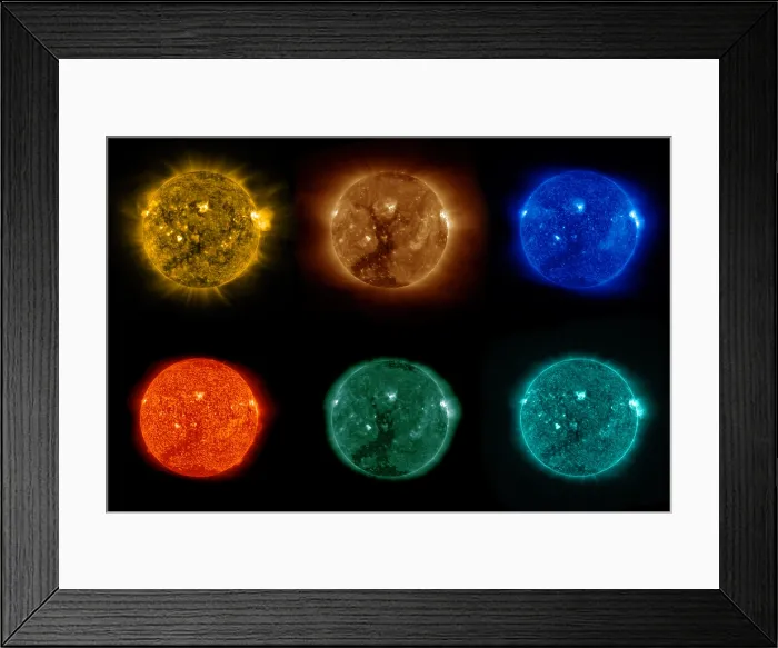 Framed Print : Six Views of a Coronal Hole