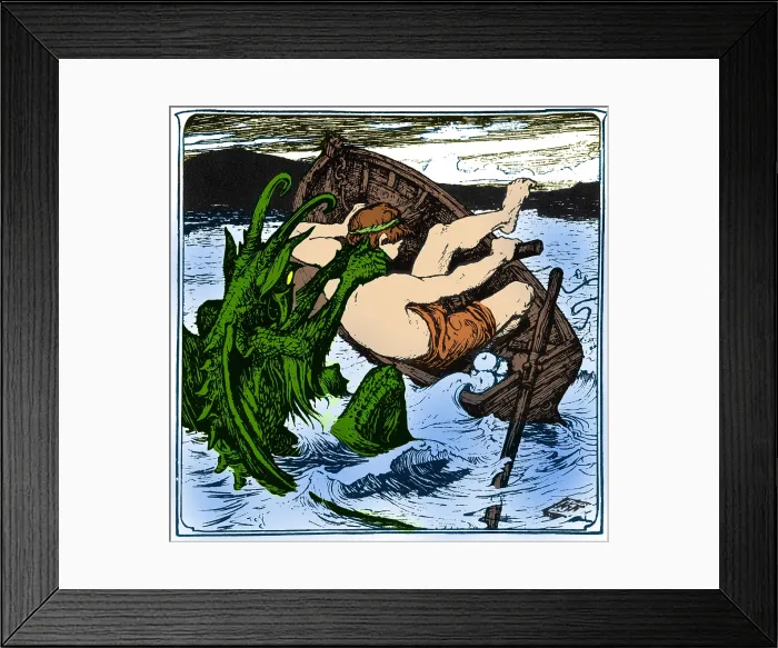 Framed Print : Merman, Legendary Creature Framed Print : Merman, Legendary Creature