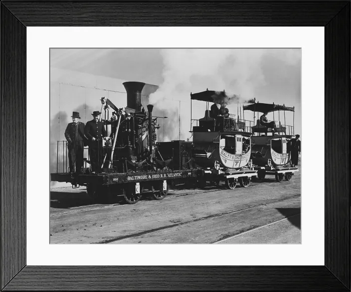Framed Print : 19th Century Atlantic Locomotive