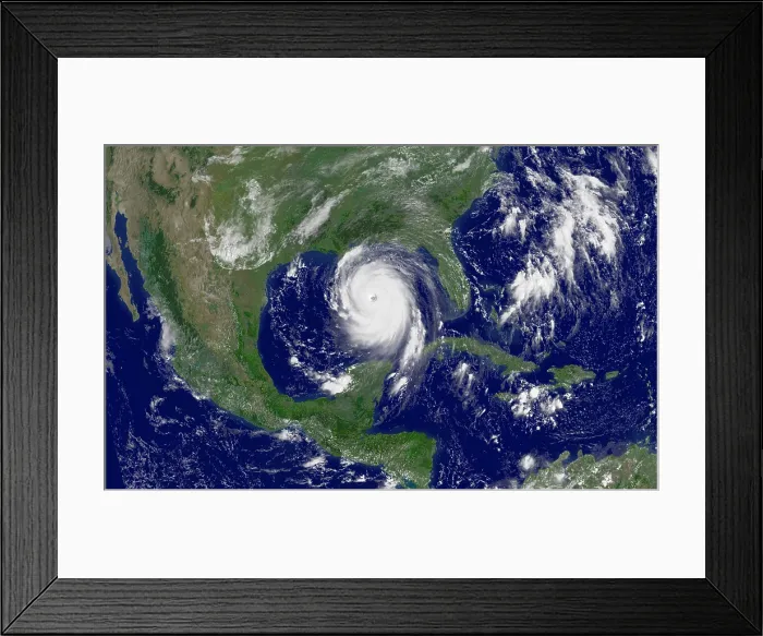 Framed Print : Hurricane Katrina Framed Print : Hurricane Katrina