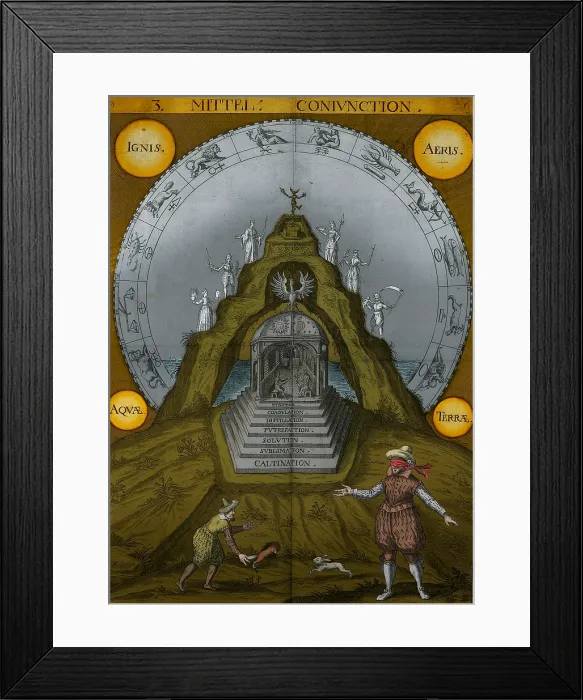 Framed Print : Alchemy, The Four Elements Framed Print : Alchemy, The Four Elements