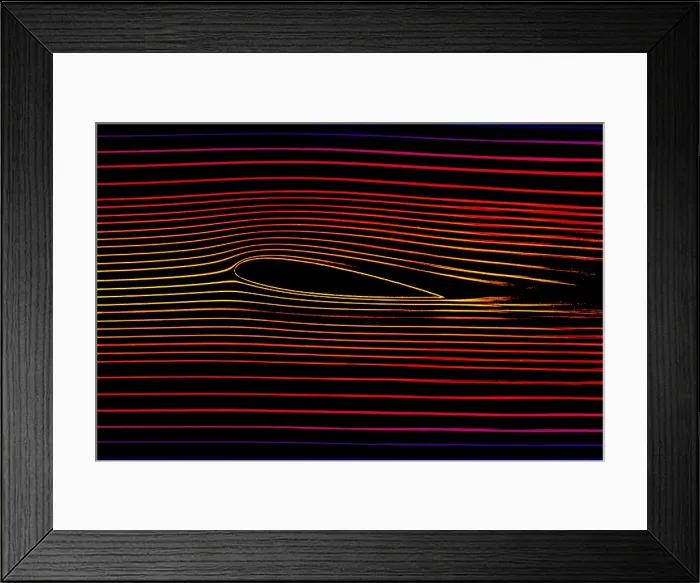 Framed Print : Air flow pattern Framed Print : Air flow pattern