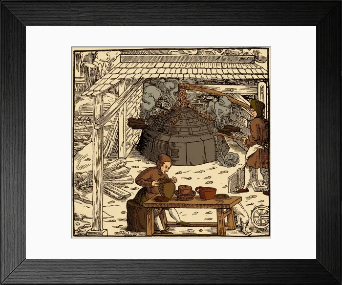 Framed Print : 16th Century Silver Mining Framed Print : 16th Century Silver Mining
