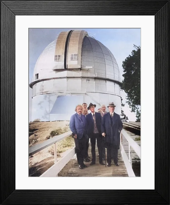 Framed Print : Einsten and Scientists at Mount Wilson Observatory, 1931