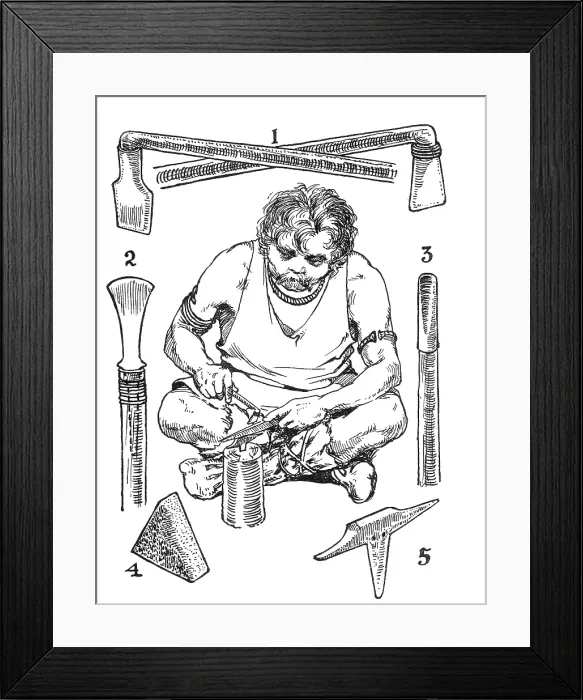 Framed Print : Bronze Age Smith Framed Print : Bronze Age Smith