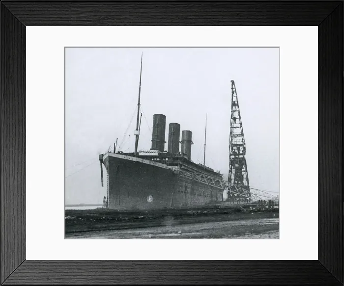Framed Print : Outfitting the RMS Titanic, 1911 Framed Print : Outfitting the RMS Titanic, 1911
