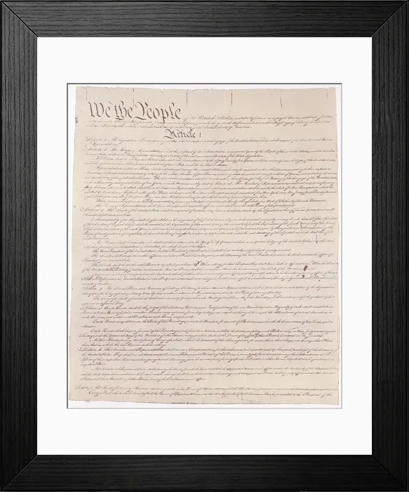 Framed Print : US Constitution Framed Print : US Constitution