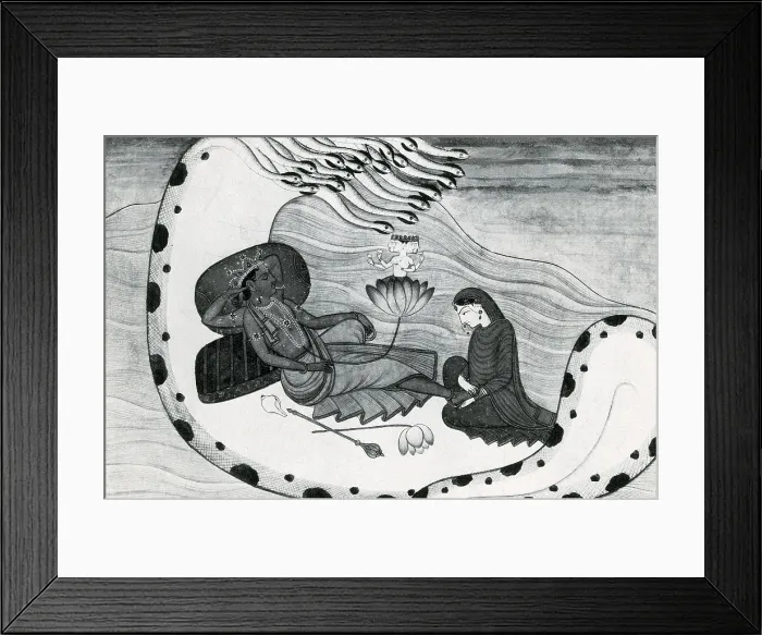 Framed Print : Vishnu and Lakshmi Framed Print : Vishnu and Lakshmi