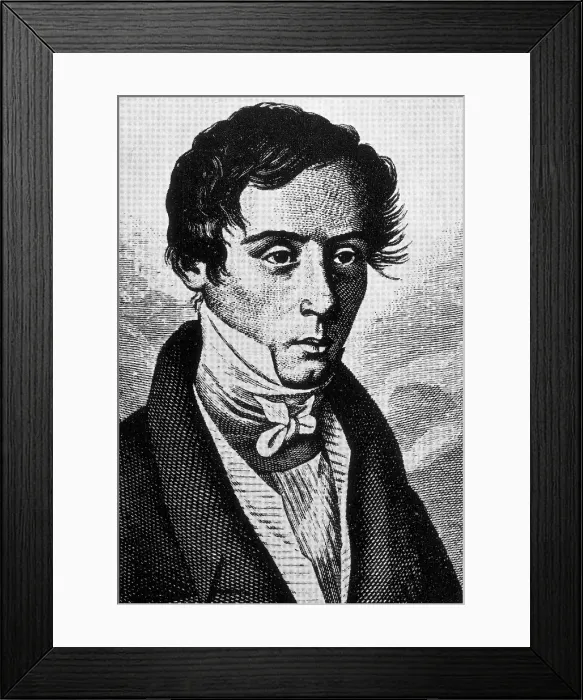 Framed Print : Augustin Fresnel, French Physicist Framed Print : Augustin Fresnel, French Physicist