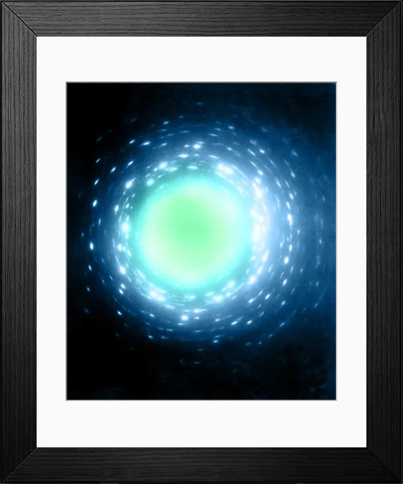 Framed Print : X-Ray Diffraction Polyethylene Crystals Framed Print : X-Ray Diffraction Polyethylene Crystals