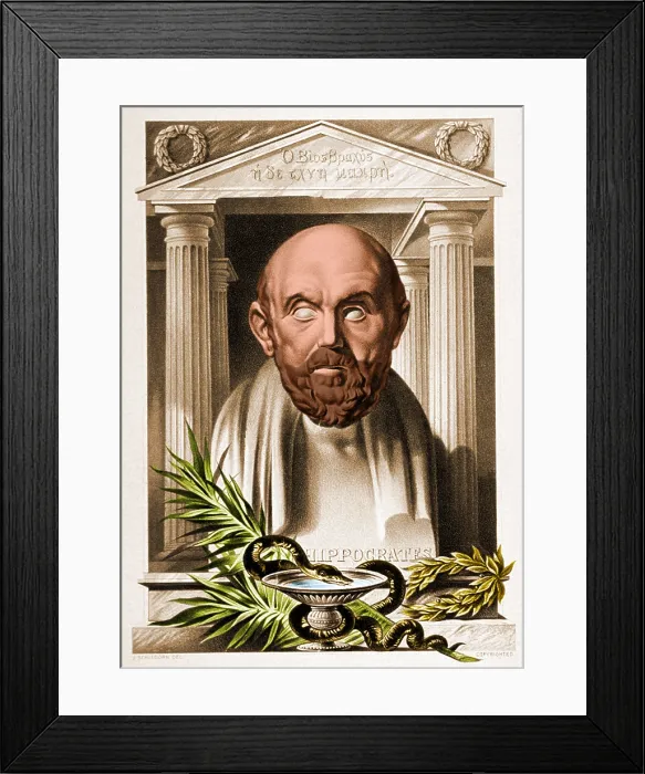 Framed Print : Hippocrates, Greek Physician Framed Print : Hippocrates, Greek Physician