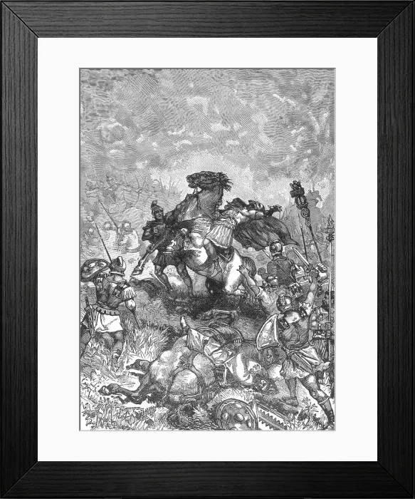 Framed Print : Death of Julian, 363 AD Framed Print : Death of Julian, 363 AD