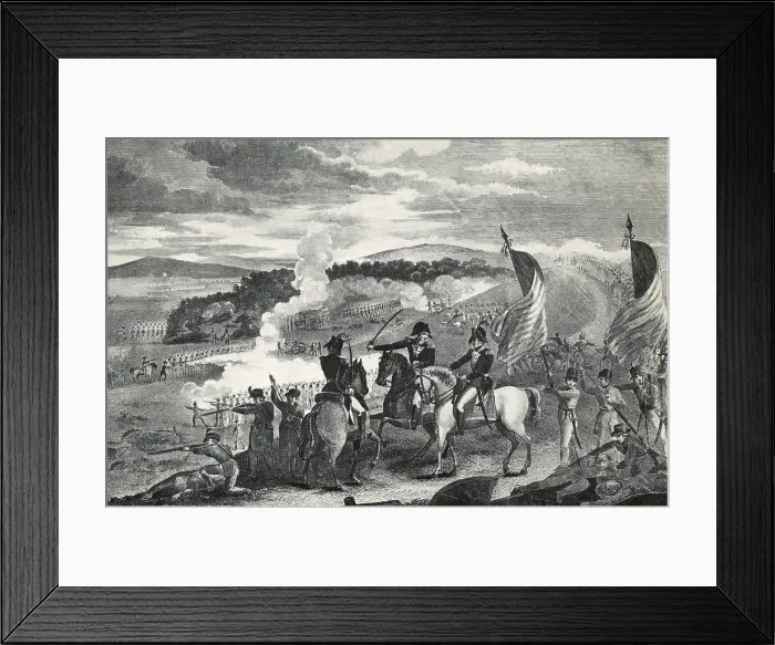 Framed Print : Battle of Freemans Farm, 1777