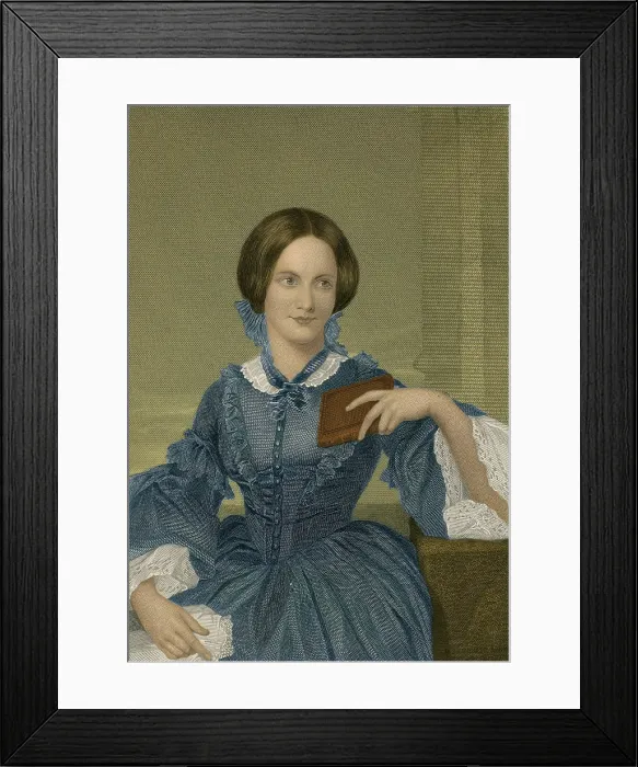 Framed Print : Charlotte Bronte, English Author Framed Print : Charlotte Bronte, English Author