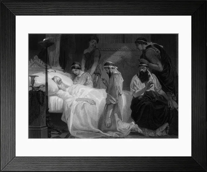 Framed Print : Death of Pericles, Ancient Greek Ruler and General Framed Print : Death of Pericles, Ancient Greek Ruler and General