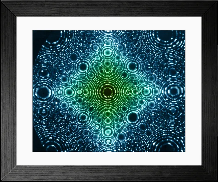 Framed Print : Iridium Crystal, Field Ion Microscopy
