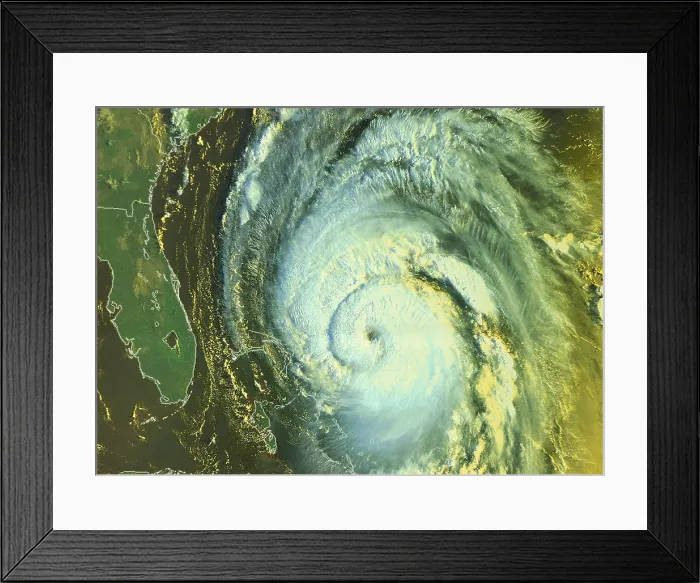Framed Print : Hurricane Fran, AVHRR Satellite Image, 1996