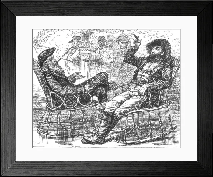 Framed Print : Kit Carson and Buffalo Bill, American Frontiersmen
