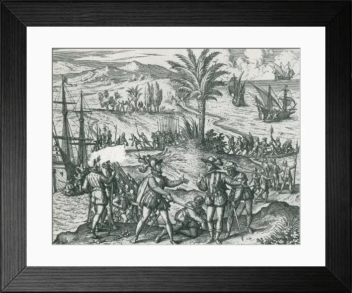 Framed Print : Columbus Arrested by Bobadilla