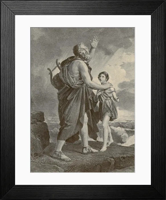 Framed Print : Homer, Ancient Greek Epic Poet Framed Print : Homer, Ancient Greek Epic Poet